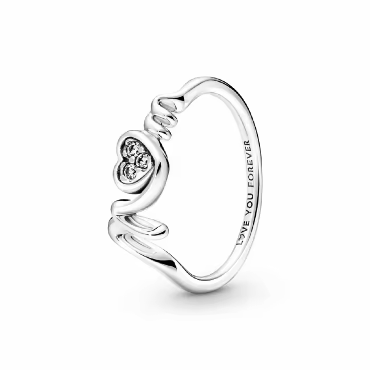 Anillo Pandora Corazón de Madre en Pavé - 1