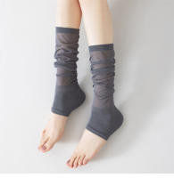 Calentadores De Pierna Para Mujer Estilo Japonés Moda Color Sólido Longitud Al Final Del Rodillo Primavera Verano Nylon Spandex Viscosa - details 0