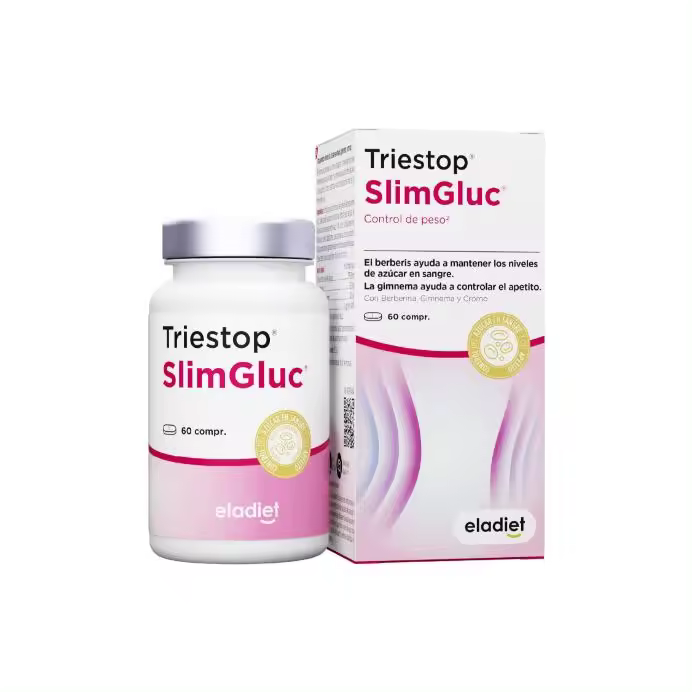 ELADIET Triestop SlimGluc - Mantener los niveles de azúcar en sangre - 60Comprimidos - 1