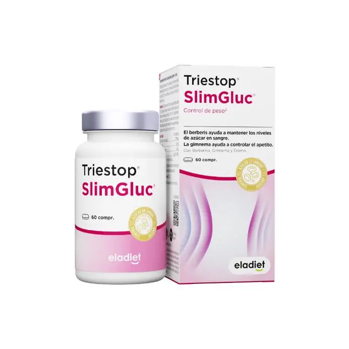 ELADIET Triestop SlimGluc - Mantener los niveles de azúcar en sangre - 60Comprimidos - 1