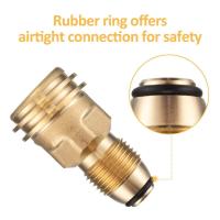Adaptador De Latón Para Tanque De Propano LP Con Válvula De Servicio a Salida QCC Herramienta De Interruptor Sin Dispositivo Ignición - details 10