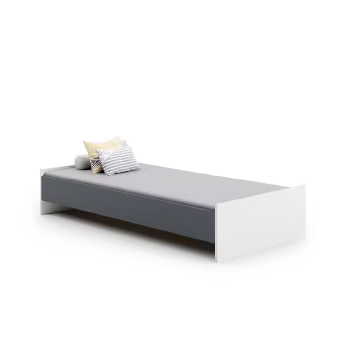 Cama com colchão e estrado incluídos 200x90 Kobi Karo Gray - 1