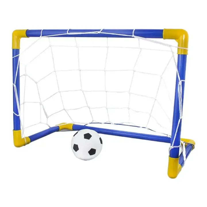 Juego De Meta De Fútbol Plegable Para Niños En Casa Y Exteriores Set De Portería Y Red Mini Pump De Deportes Regalo De Cumpleaños Para Niños - 1