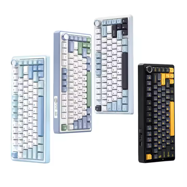 Teclado Mecánico De Juego AULA F75 2.4G Sin Cables Bluetooth/wireless 75% Layout OEM Profile Gasket Structure RGB Personalizable - 1