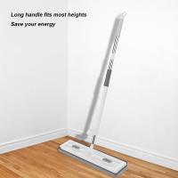 Juego De Mopa De Piso Con Cesta Ampliada Automática Para Limpieza Doméstica Mopa Larga De Microfibra Ecológica Y Sujeción Cuatro Lados - details 3