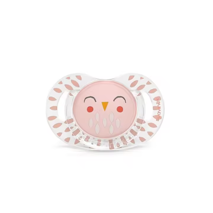 SUAVINEX Chupete Premium Bonhomía Tetina Silicona Fisiológica +18 Meses (Búho Rosa) ✅ Entrega 24/72h - 1
