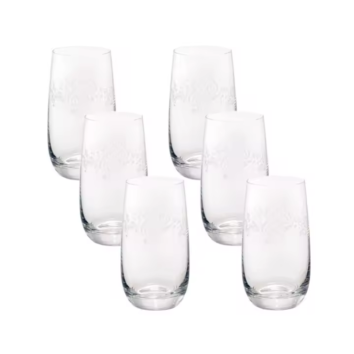 Inmaculada Romero Set 6 Vasos Cristal Modelo MÚSICA 14.5 Cm Notas Musicales Clave de Sol 49 Cl - 1