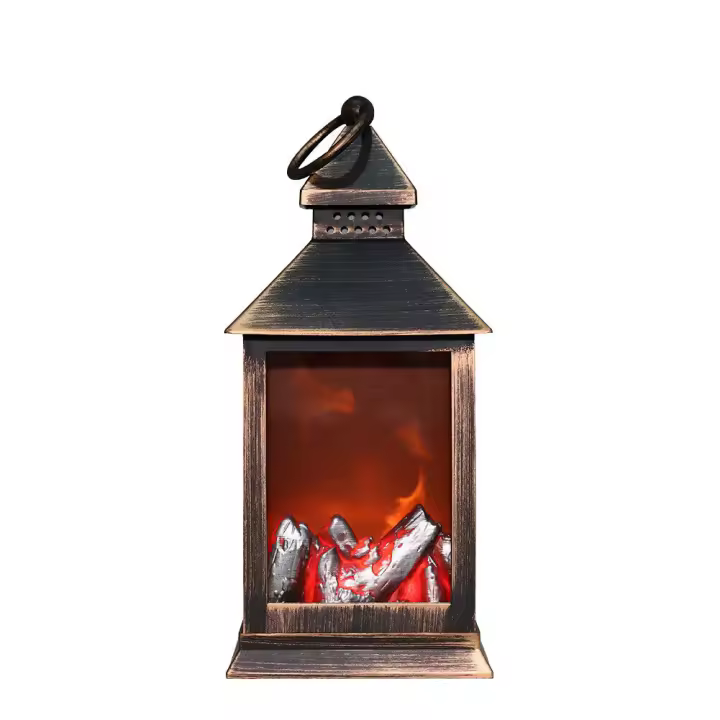 Chimenea artificial con luz led para decoración hogar interior Navidad - 1
