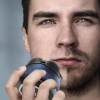 Afeitadora De Cabeza Sin Cable 6D Para Hombres Afeitadora Rotatoria Impermeable Con Cuchilla Magnética Y Pantalla LCD Recargable - details 0
