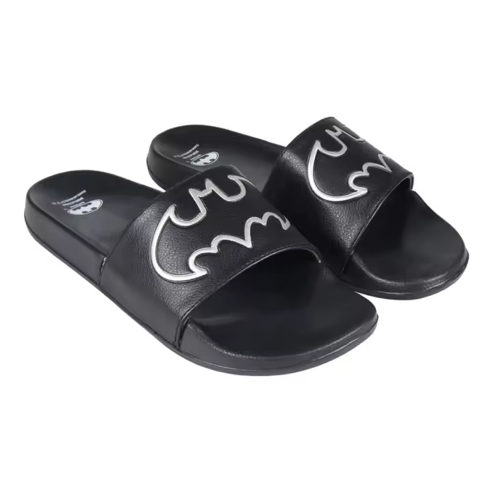 Batman Chanclas 64496 para Hombre - Negro con Motivo Bordado - 1