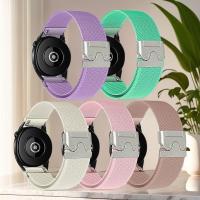 Cuerda Elástica De Nylon Para Reloj Samsung Watch7/6 Band 40 44mm Con Hebilla De Paracaídas Pulsera Estirable Compatible Con Huawei Watch GT5 4 3 - details 0