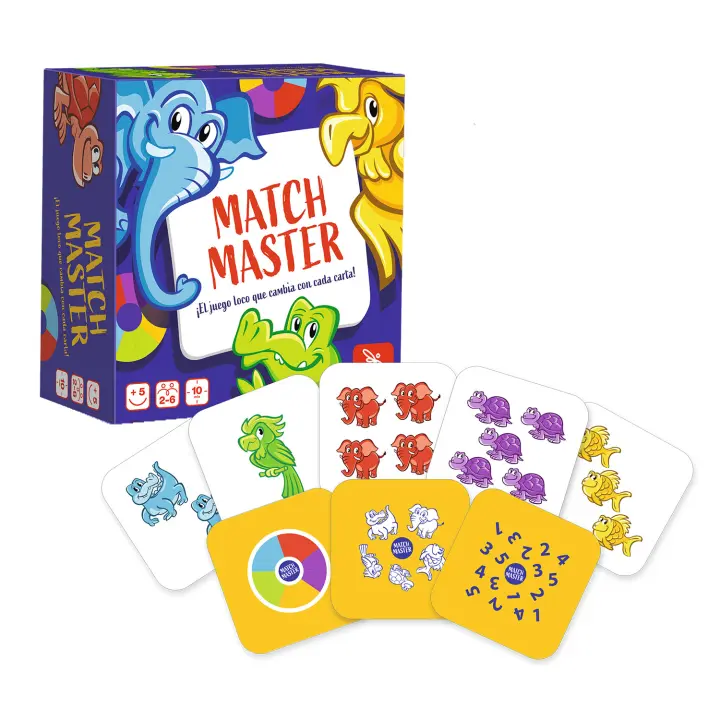 Ludilo - Match Master  Juegos De Mesa Niños 5 Años O Más  Juegos Educativos Niños 5 Años O Más  Juegos Infantiles  Juegos De Cartas De 10 Min - 1