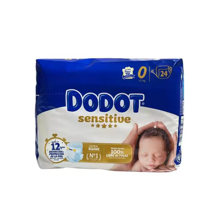 Paquete de 24 Pañales DODOT Sensitive para Recién Nacidos - 1