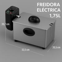 Freidora Eléctrica 1,75L 1500W de Acero Inoxidable – Gran Capacidad, Control Preciso de Temperatura, Seguridad Doble, Indicador LED, Compacta y Potente para Cocina Rápida - details 1