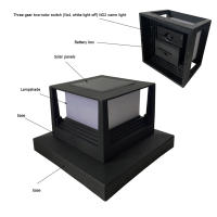 Lámpara Solar LED Impermeable Para Exterior Iluminación De Pared De Jardín Decorativa Para Camino Y Patio Luz De Columna Solar Para Jardín - details 12