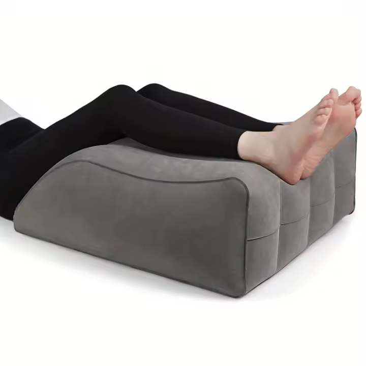 Almohada Inflable Para Piernas Fracturas Cojín De Elevación De Plumas Relajación De Rodillas Y Fatiga Forma De Piedra Para Descanso - 1