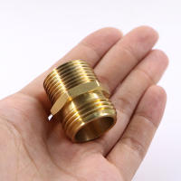 Adaptador De Cabeza Hexagonal De Latón Para Jardín 3/4" NPT a BSP Conector De Agua Para Riego Extensor De Tubería De Cobre - details 5