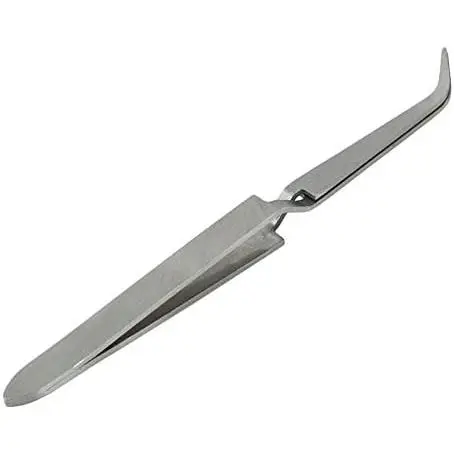 1 pieza de accesorios profesionales para uñas, multiocción, para decoración de uñas con diamantes de simulación, pinzas de Maple inoxidable. - 1