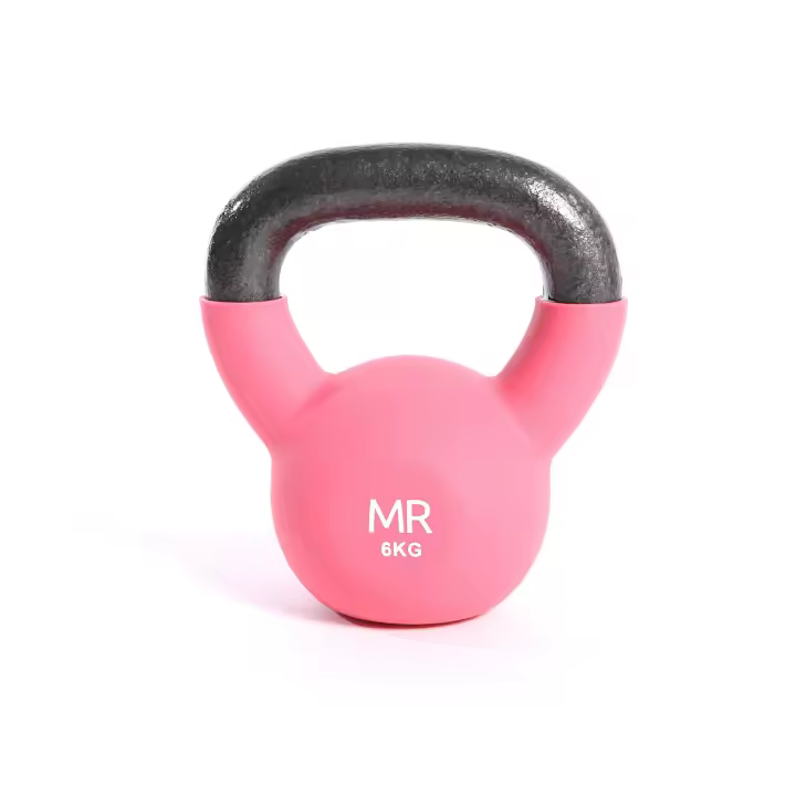 Rebecca Muebles Pesos Rosado Kettlebell Muscolar Fuerza Gimnasio 6 kg - 1