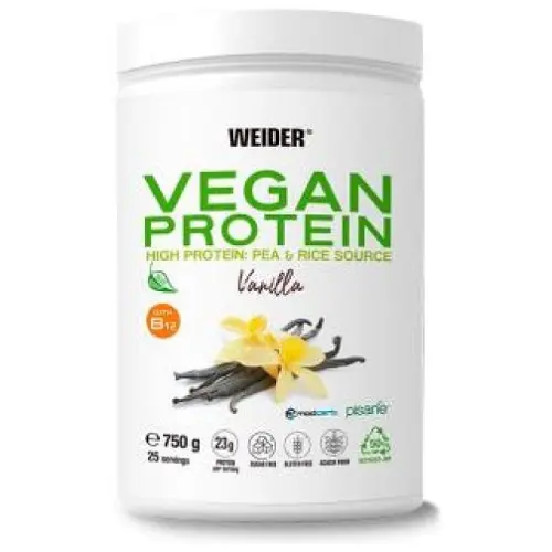 Weider Vegan Protein Vainilla Sin Soja 750 G - 1