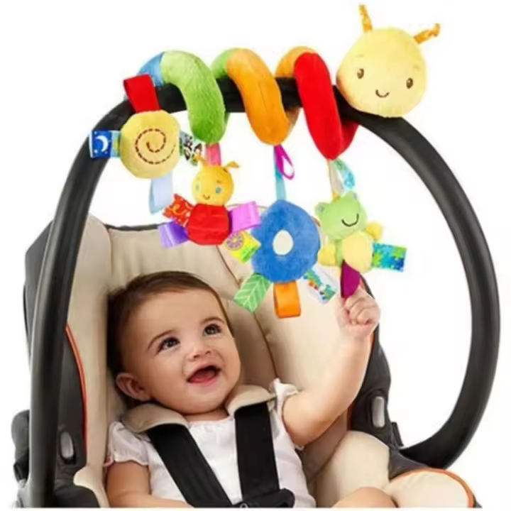 1PC Baby Spiral Stroller Accesorios para cunas y cochecitos Juguetes de peluche Regalos de cumpleaños-WELLNGS - 1