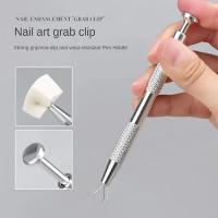 50pcs Esponja De Uñas Ombre Con Pluma De Agarre Herramienta De Tapa Francesa Para Manicura Delineador De Uñas Suave - details 5