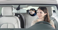 Espejo De Seguridad Para Coche Universal Para Niños 17*17cm Monitor De Seguridad Infantil Espejo Retrovisor Para Asiento Trasero ABS - details 4