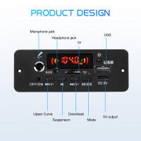 Kebidu 10W Amplificador Digital MP3 Con Decodificador De Tarjeta De Circuito Integrado DC 5V Bluetooth 5.0 FM Soporte Microfono Reproductor MP3 Para Coche Con Control Remoto - details 0