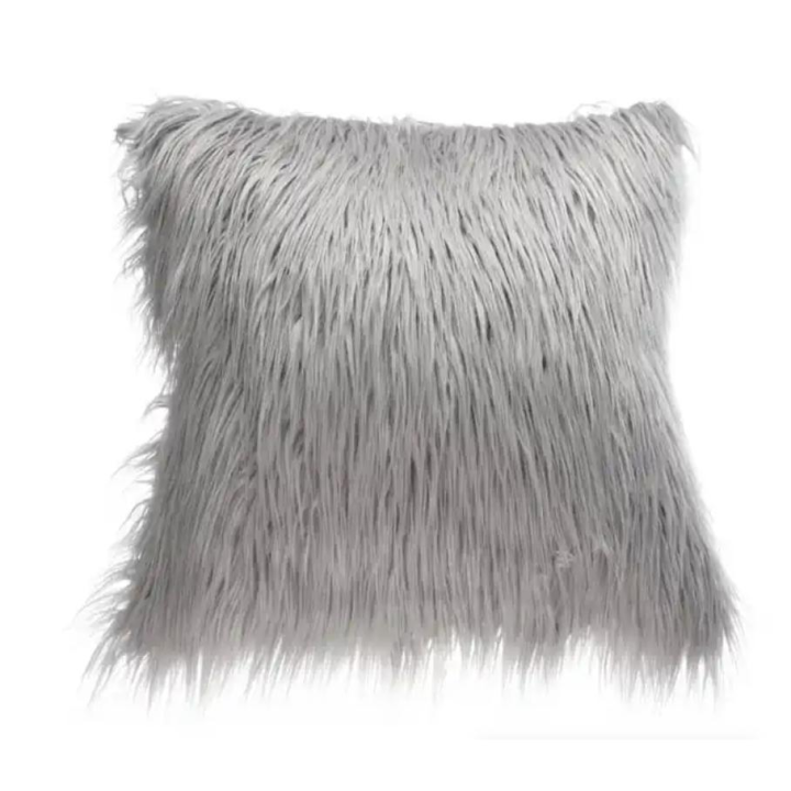 DECOR QIDIAN 2uds. Funda de cojín felpa larga,peludo,decorativa sofá silla,cojines de invierno, decorativos,decoración del hogar moderno