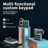 Teclado Mecánico Personalizable Bluetooth 5.0 RGB Para PS Gaming Keypad Macropad Para Tablet Teclado Numérico Sin Soporte Para Muñeca - details 5
