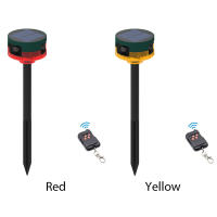 Repellente De Animales Grabable Repelente Solar De Pájaros Con Control Remoto Y Luz Destellante Para Granjas Jardines Frutales - details 16