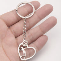 Llavero De Baloncesto De Acero Inoxidable Para Hombres Y Mujeres Colgante De Corazón Postura De Almohadilla Regalo Para Enthusiasts De Baloncesto - details 10