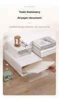 Caja De Almacenamiento Para Escritorio Con Cajones Plegables Plásticos Ecológicos Organizador De Joyería Y Maquillaje a Prueba De Polvo Con Ventana Transparente - details 5