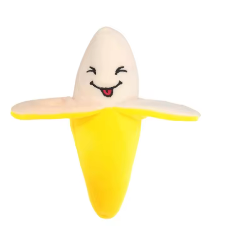 Juguetes De Peluche Para Mascotas Resistentes Al Masticar Juguete De Lloro Para Perros Y Gatos Puzzle De Frutas Bananas - 1