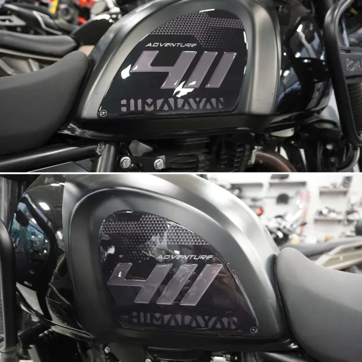 Pegatinas Decorativas y Protectores Laterales para Depósito de Moto compatibles con Royal Enfield Himalayan 411 - 1