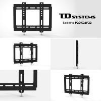 Soporte de TV pared fijo de bajo perfil para pantallas de 14 a 43 pulgadas. VESA máximo de 400 x 400 mm - TD Systems P20X25F22 - details 5