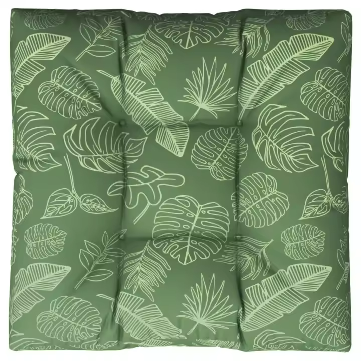 vidaXL Cojín para sofá de palets de tela 80x80x12 cm Color Diseño de hojas,  Rosa,  Tuquesa y mas Cojín Decorativo de Asiento Cojines de muebles de salon - 1