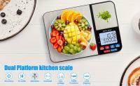 Báscula De Cocina Digital Grande Con Dos Plataformas 1 Pieza Dos Precisiónd 0.01 G/0.001 Oz Y 0.1 G/0.01 Oz Capacidad Máxima 5 Kg/11 Lb - details 0