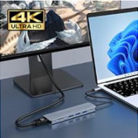 Hub USB C - 7 en 1 -Marca NFMAXONE- Adaptador Hub Multipuerto USB-C HDMI, Compatible para iPhone 15 Pro MAX MacBook Pro/Air, Lector de Tarjetas SD/TF/USB 3.0/60W - details 3