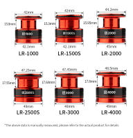 Reel De Pesca LINNHUE LR1500 2500 1000-4000 Con Engranaje Doble Y Embozo Profundo Y Suave Metal Accesorio De Pesca - details 5