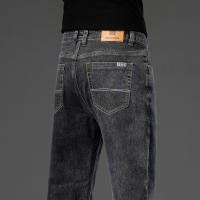 Nuevos Jeans Azules Para Hombre 5 Colores Talla Grande Algodón Elástico Estilo Recto Casual Comercio Pantalones De Denuim De Cintura Alta - details 10