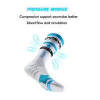 Calcetines De Deporte Profesional Antideslizantes Compresión Para Hombres Y Mujeres Altura Alta Absorción De Mostrador Para Baloncesto - details 3