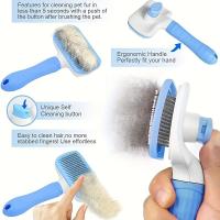 Cepillo De Masaje Para Perros Y Gatos Elimina Pelo Con Fácil Limpieza Herramienta De Aseo Para Mascotas Uso En Baño Y Cuidado Daily - details 0
