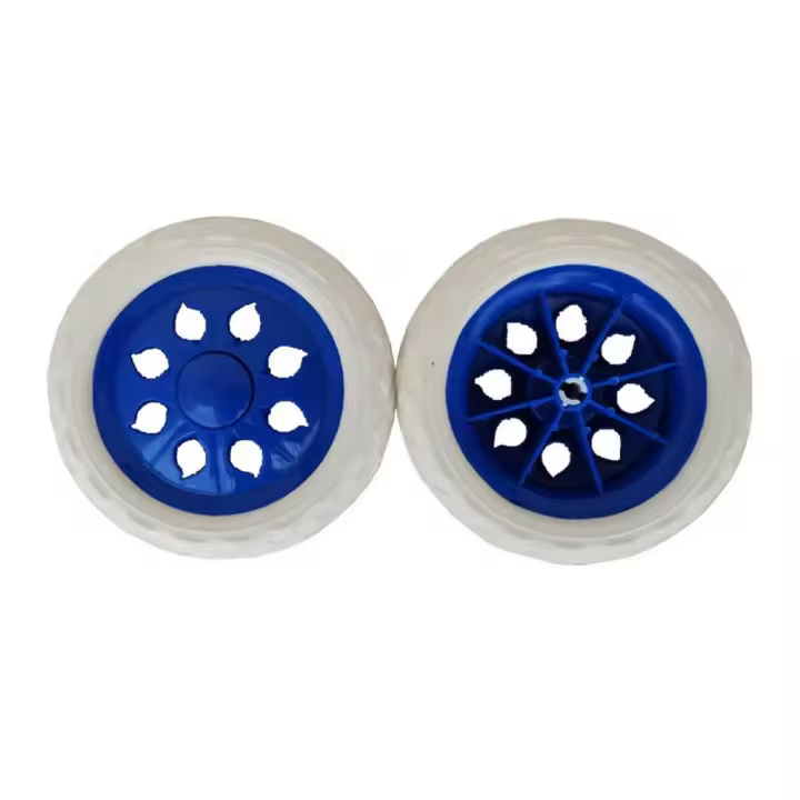 Ruedas De Carro De Compras 2Pcs Reemplazo De Rodillos Carro De Mano De 6.5 Pulgadas Diámetro Goma Espuma Antideslizante - 1