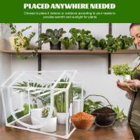 Mini Invernadero Transparente De PVC Plegable Portátil Para Jardín Pequeño Cubierta Protectora Para Plantas De Interior Y Exterior - details 3