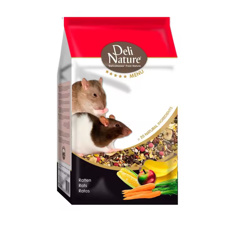 Delinature Mixtura para Ratas Menú 5* - Comida para Ratas - Alimentación Equilibrada - 1