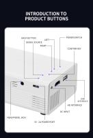 Miniproyector, proyector portátil para dibujos animados, regalo para niños, proyector de películas para exteriores, proyector de video LED Pico para cine en casa, compatible con teléfonos inteligentes, HDMI, USB, AV, Fire Stick, PS5 - details 12