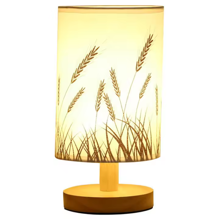 Lámpara de Mesa cubierta de tela de Registro nórdico, Creative decoración ins Moderno, Carga USB para dormitorio, Cálida
Luz Nocturna de Protección para los ojos. - 1