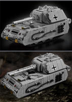 Bloques De Construcción Para Niños Modelo De Tanque Panzerkampfwagen VIII Maus De La Segunda Guerra Mundial WW2 Juguetes Educativos Para Adolescentes Y Adultos - details 10