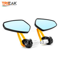 Espejo Retrovisor Para Motocicleta Universal 7/8 Pulgadas Manija De Manillar Vidrio Azul Espejo Lateral De Retrovisores - details 8